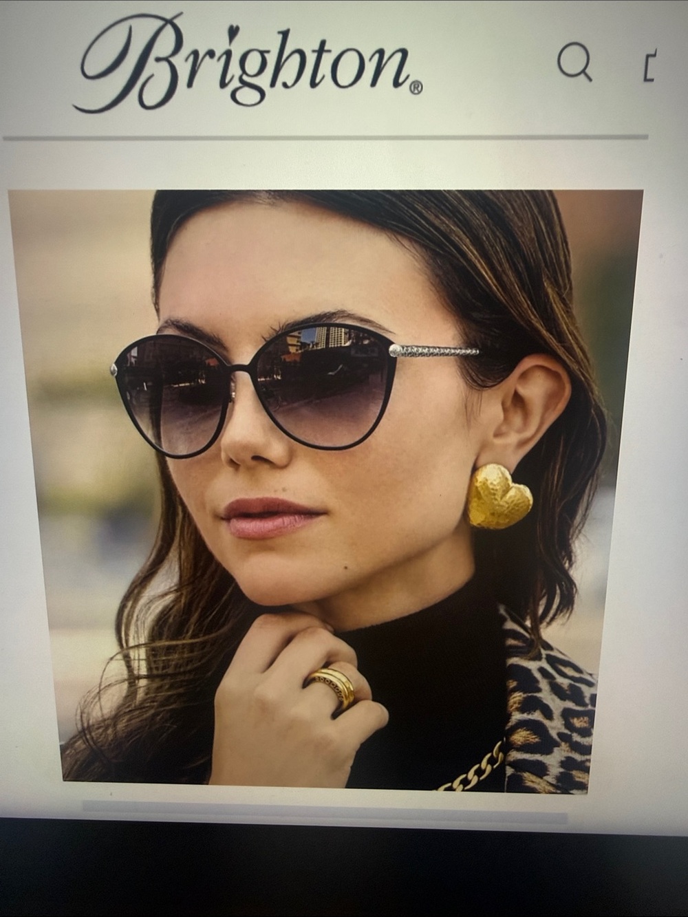 ♥️🆕 Brighton Versailles Trianon Heart Earrings NWT